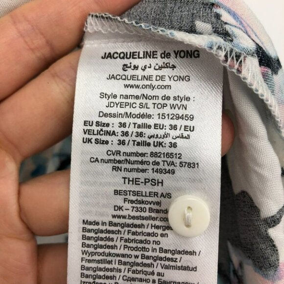 NWT Jacqueline Dr Yong white Floral fantasy Watercolor tank top 36 - Picture 11 of 13